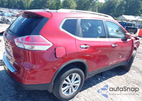 2016 Nissan Rogue Sv из США, поврежденный, VIN KNMAT2MT4GP625739
